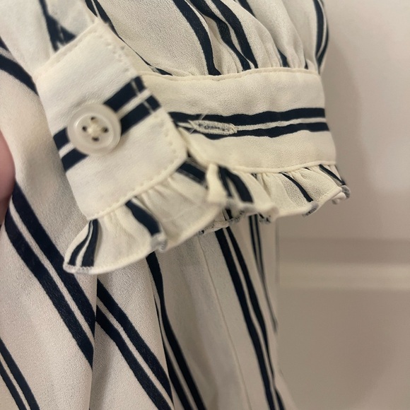 NWT Jcrew Mercantile Printed off-the-shoulder bow top XXS - Picture 8 of 8